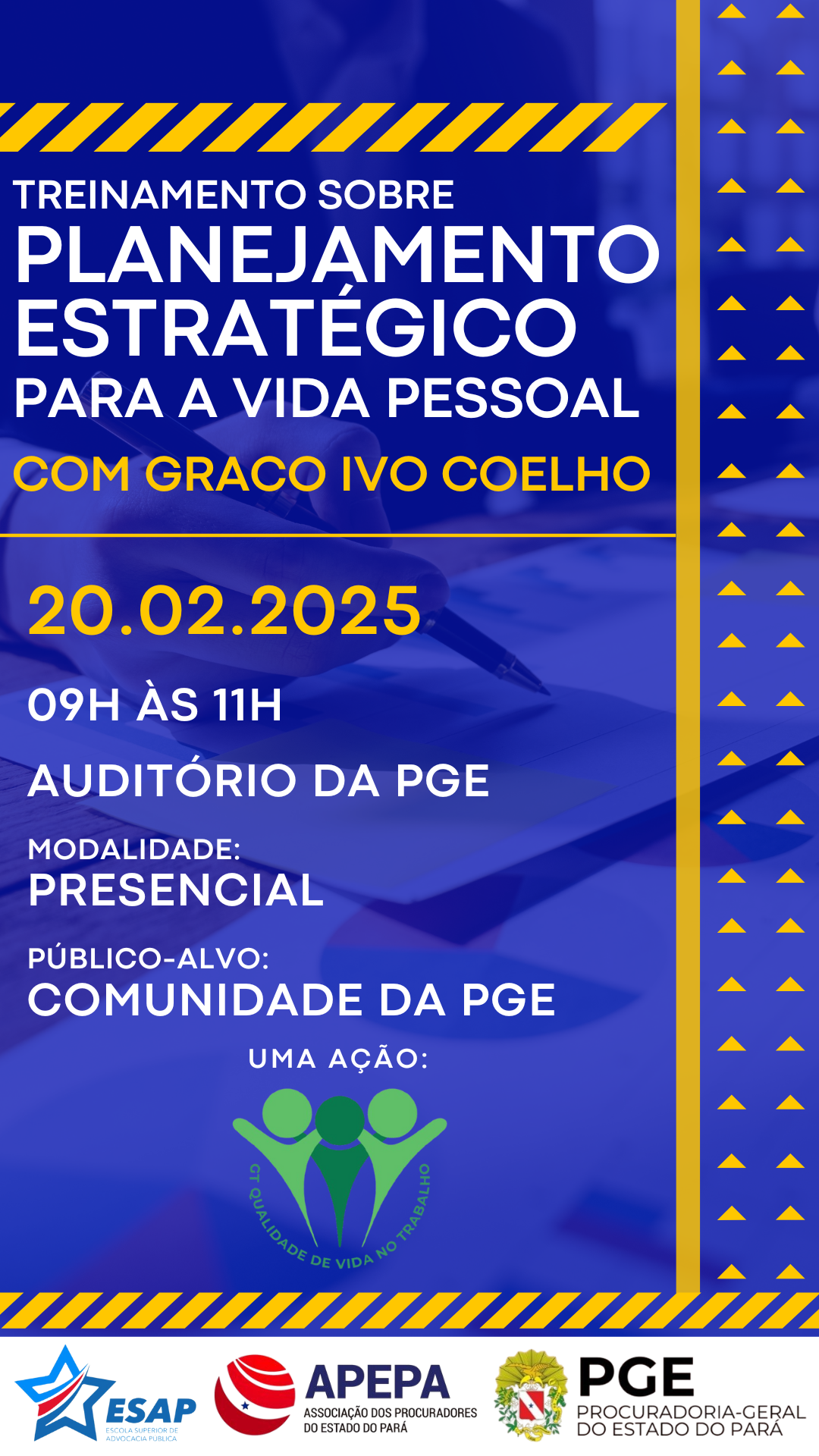 “Palestra sobre Planejamento Estratégico para a Vida Pessoal