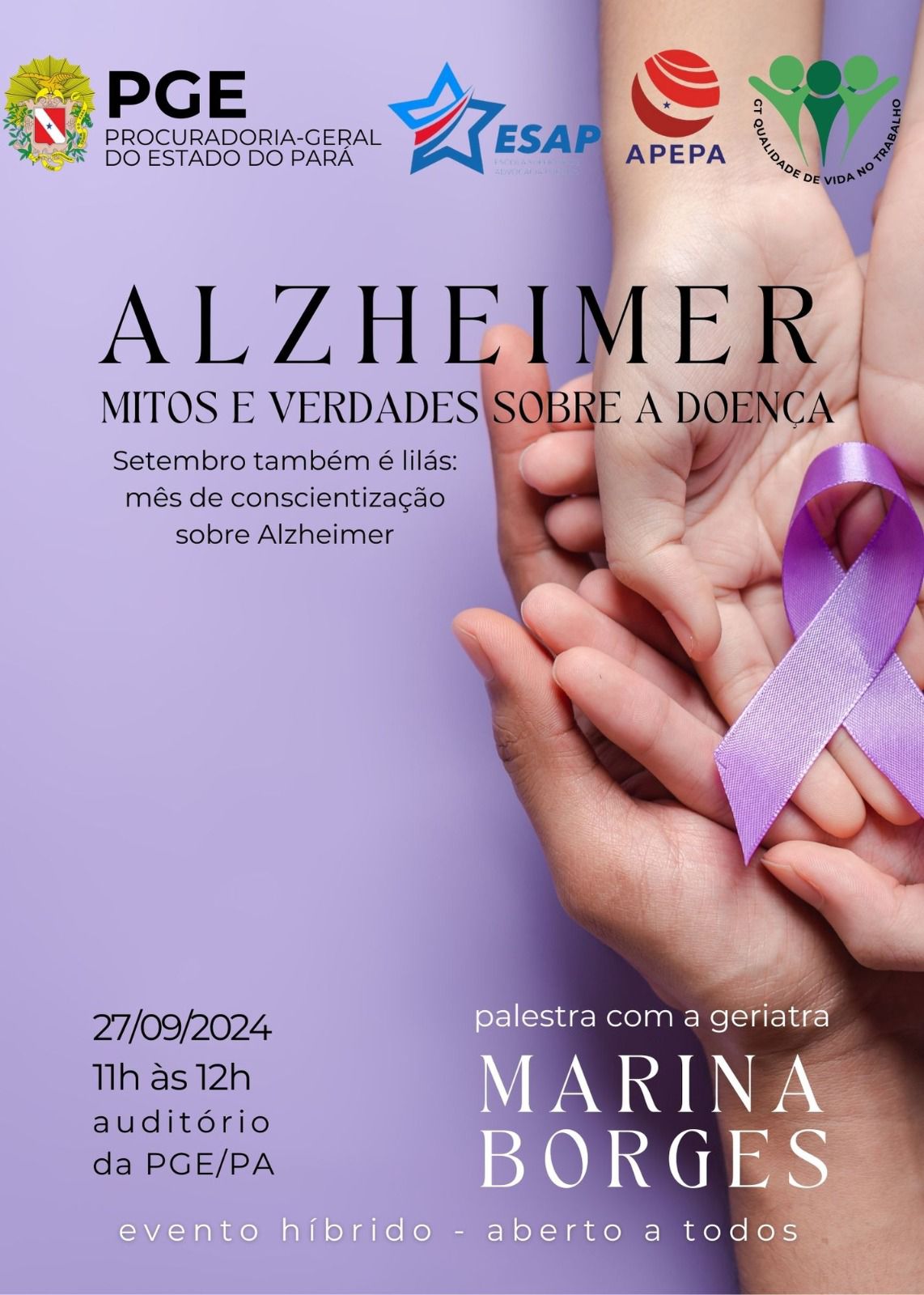 “ALZHEIMER: MITOS E VERDADES SOBRE A DOENÇA”