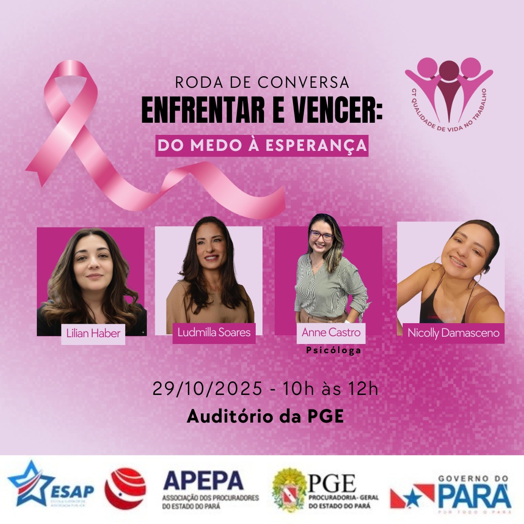 RODA DE CONVERSA: ENFRENTAR E VENCER - DO MEDO À ESPERANÇA