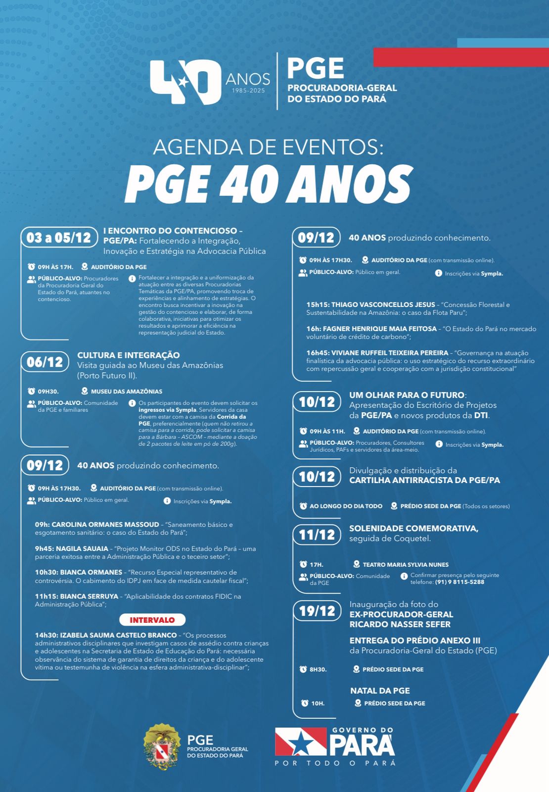 PGE 40 ANOS: PRODUZINDO CONHECIMENTO